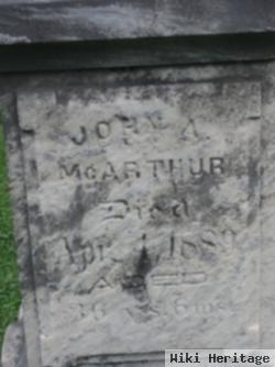 John A Mcarthur