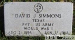 David J Simmons