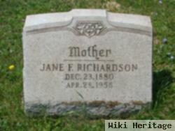 Jane F Richardson