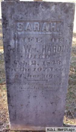 Sarah Bledsoe Hardin