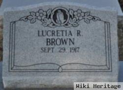 Lucretia R. Brown