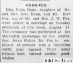 Viola Ann Honn Fox