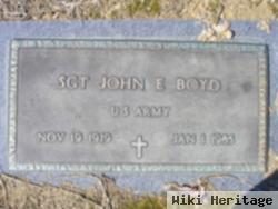 Sgt John E Boyd