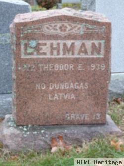 Theodor E. Lehman