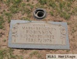 Mary Brogdon Robinson