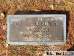 Mattie O. Boney