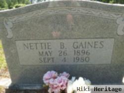 Nettie B Gaines