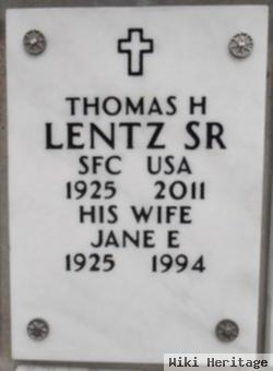 Thomas H Lentz, Sr