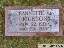 Jeannette A Erickson