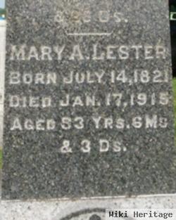 Mary A Lester