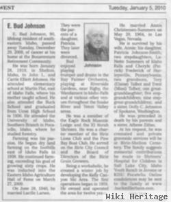 E Bud Johnson