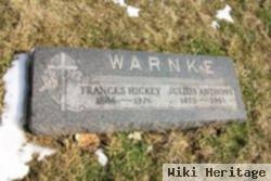 Frances Hickey Warnke