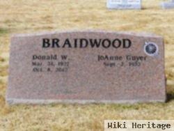 Donald W Braidwood