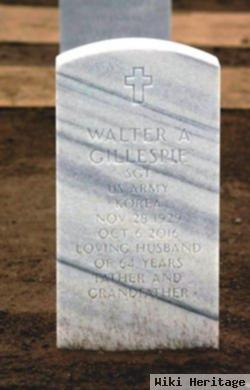 Walter A Gillespie