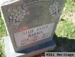 Allie Ester Harbin