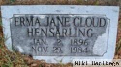 Erma Jane Cloud Hensarling