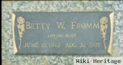 Elizabeth W. "betty" Fromm