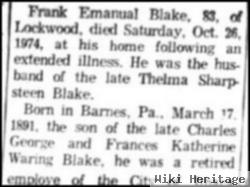 Frank Emanual Blake