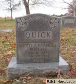 Martha Frances Wright Quick