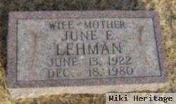 June Estelle Smith Lehman