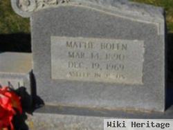 Martha Ellen "mattie" Bolen Alderman