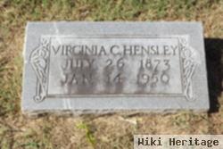 Virginia S. "jennie" Chapman Hensley