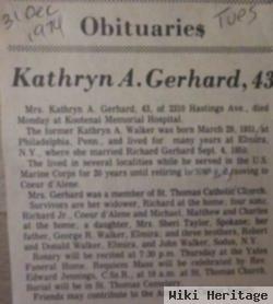 Kathryn Anne "kay" Walker Gerhard