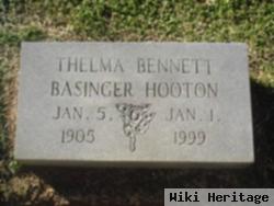 Thelma Bennett Basinger- Hooten