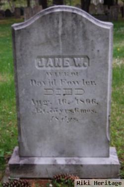 Jane W Wheterbee Fowler