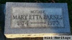 Mary Etta Conley Barnes