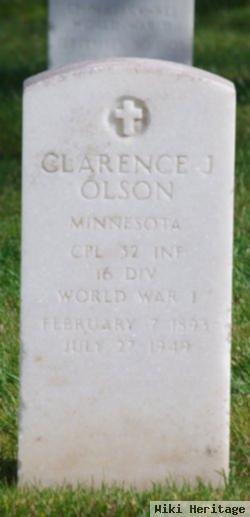 Clarence J Olson