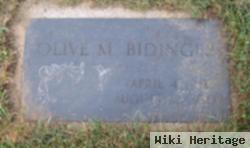 Olive M Bidinger