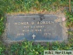 Pvt Homer D Borden