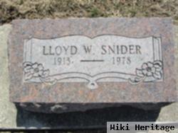 Lloyd W. Snider