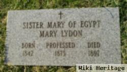 Sr Mary Of Egypt (Mary) Lydon