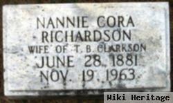 Nannie Cora Richardson Clarkson