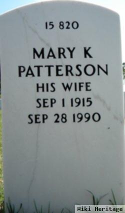 Mary K Patterson