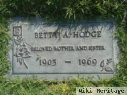 Betty A Hodge