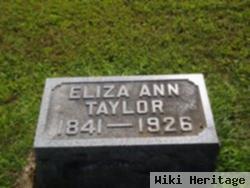 Eliza Ann Smith Taylor