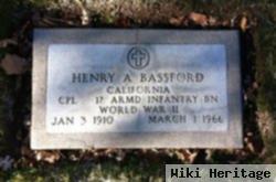 Henry A Bassford