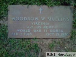 Sgt Woodrow Wilson Mullins