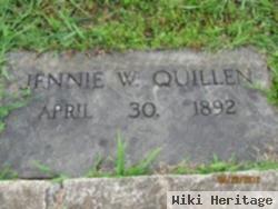 Jennie W Quillen