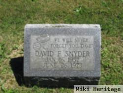 David F Snyder
