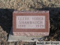 Lettie Yoder Shambaugh