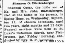 Oscar Shannon Blattenberger