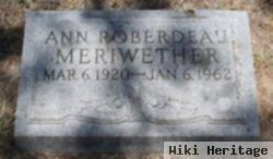 Ann R Meriwether