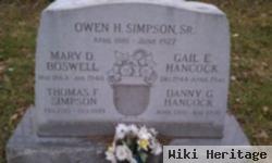 Owen H Simpson, Sr