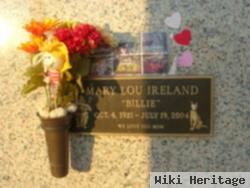 Mary Lou "billie" Baker Ireland