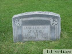 Jane Leonora Mccord