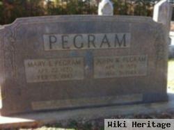 Mary Elizabeth Browning Pegram